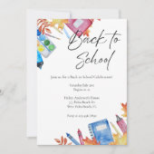 Moderne Zurück zu Schulfeiern - Einladung (Vorderseite)