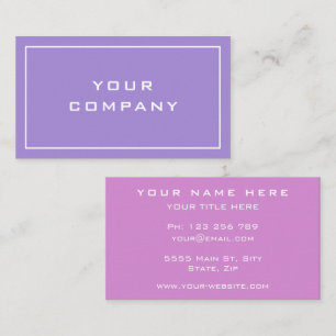 Moderne Zwei Farben - Berufliche Geschäftsfrau Visitenkarte