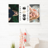 Moderne Zwei-Foto-Bold-Script-Graduierungspartei Banner (InSitu)