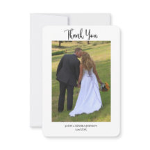 Moderne Zwei-Foto-Einfache Hochzeit