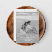 Moderne Zwei-Foto Save The Date