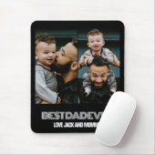 Moderne zwei Fotosammlungen Bester Vater je Mousepad (Mit Mouse)