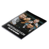 Moderne zwei Fotosammlungen Bester Vater je Notizblock (Linke Seite)