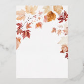 Moderne zwei Herzen fallen in Liebe Paare Dusche Folieneinladung (Rückseite)