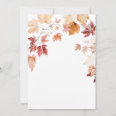 Moderne zwei Herzen sinken im Brautparty der Liebe Einladung (Rückseite)