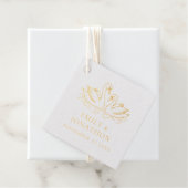 Moderne zwei Schwäne in der Liebe Danke Hochzeit Geschenkanhänger (Mit Box)