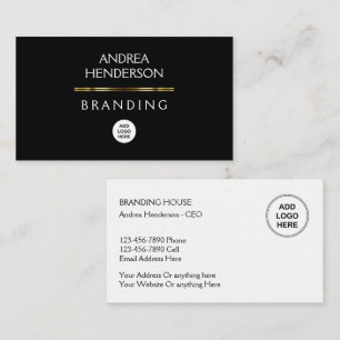 Moderne Zwei-Seiten-Branding-Design Visitenkarte