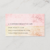 Moderne zwei Tone farbige Grunge Visitenkarte (Rückseite)