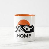 Moderne Zwei-Tone-Tasse für stilvolle Zuhause Zweifarbige Tasse (Mittel)