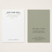 Moderne Zweigstellenkarte "Earthy Necklace Display (Vorne & Hinten)