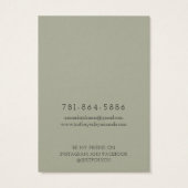 Moderne Zweigstellenkarte "Earthy Necklace Display (Rückseite)