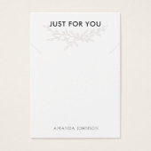 Moderne Zweigstellenkarte "Earthy Necklace Display (Vorderseite)