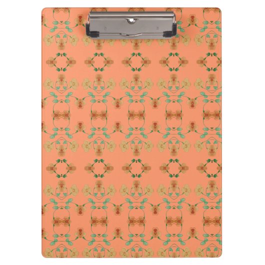 Moderne Zwischenablage für Blume und Strip Office Klemmbrett (Vorderseite)