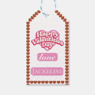 Modernen Frohen Valentinstag rotes Herz Liebe Geschenkanhänger