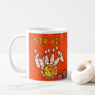 Moderner 10-Button-Bowling-Vergnügungssport Kaffeetasse