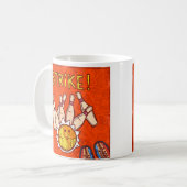 Moderner 10-Button-Bowling-Vergnügungssport Kaffeetasse (Vorderseite Links)