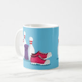 Moderner 10-Button-Bowling-Vergnügungssport Kaffeetasse (Vorderseite Links)