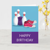 Moderner 10-Button-Bowling-Vergnügungssport Karte (Gelbe Blume)