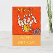 Moderner 10-Button-Bowling-Vergnügungssport Karte (Vorderseite)