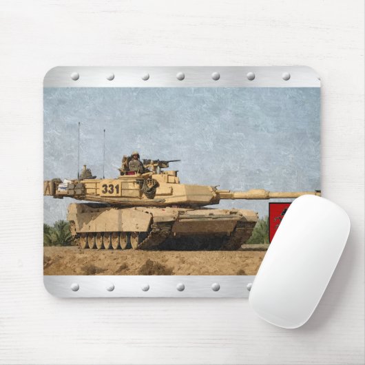 Moderner 11. Behälter ACR M1 Abrams Mousepad (Mit Mouse)