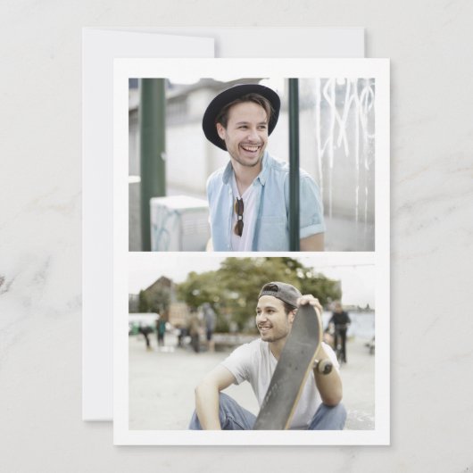 Moderner 11 Foto Collage GRAD Abschluss Ankündigung (Rückseite)