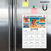 Moderner 2026 Kalender mit individuellem Foto-Coll Magnetkarte