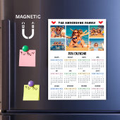 Moderner 2026 Kalender mit individuellem Foto-Coll Magnetkarte