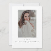 Moderner 2 Foto Schwarz/Weiß Abschluss Ankündigung (Rückseite)