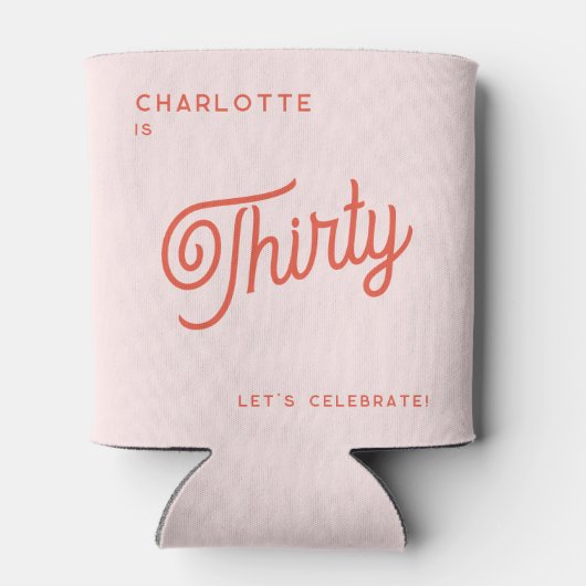 Moderner 30 Geburtstag Dosenkühler (Rückseite)