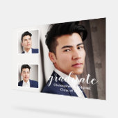 Moderner 3-Foto-Abschluss Acrylschild (Winkel)