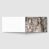 Moderner 3-Foto-Abschluss Gästebuch (Voll)