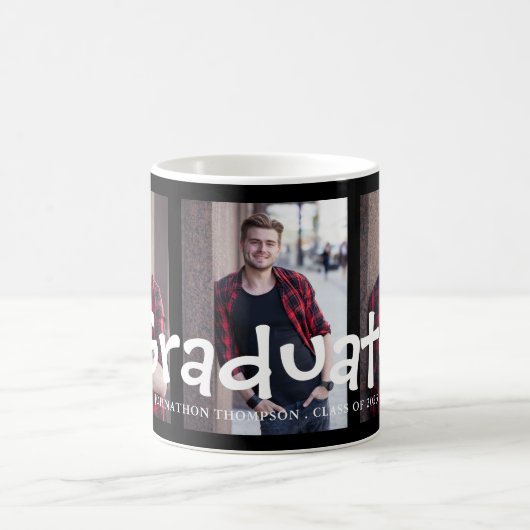 Moderner 3-Foto-Abschluss Kaffeetasse (Mittel)