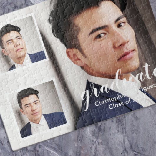 Moderner 3-Foto-Abschluss Puzzle