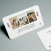 Moderner 3-Foto-Collage Hochzeitsfotograf Visitenkarte