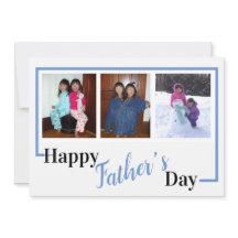 Moderner 3 Foto Personalisierter Glückstag