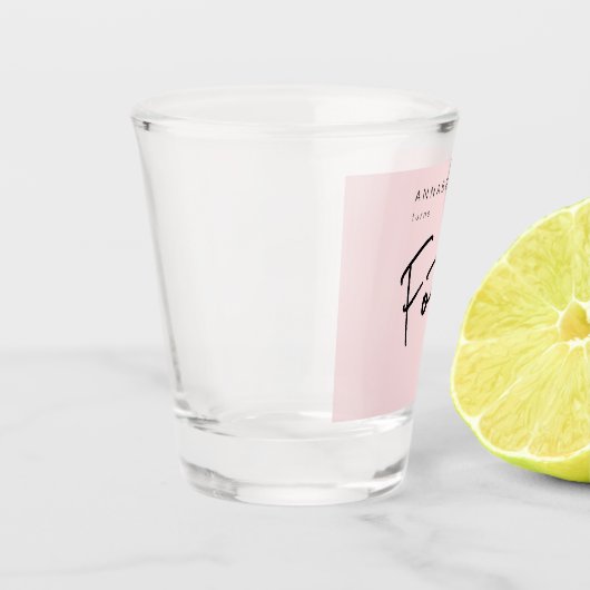 Moderner 40. 40. Geburtstag Schnapsglas (Links)