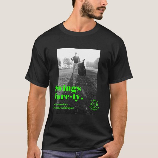 Moderner 40. Geburtstag 50. Geburtstag Golf Vater T-Shirt (Vorderseite)