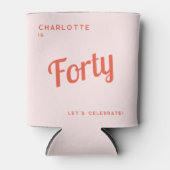 Moderner 40. Geburtstag Dosenkühler (Vorderseite)