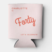 Moderner 40. Geburtstag Dosenkühler (Vorderseite)
