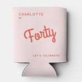 Moderner 40. Geburtstag Dosenkühler (Rückseite)