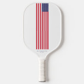 Moderner 4. Juli US-Flag Individuelle Name Pickleball Schläger (Vorderseite)