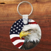 Moderner 4. Juli USA Flag American Eagle Patriot Schlüsselanhänger (Vorderseite)