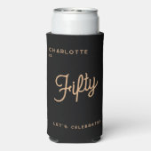 Moderner 50. 50. Geburtstag Selters Dosenkühler (Seltzer Rückseite)