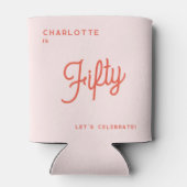 Moderner 50 Fünfzig Geburtstag Dosenkühler (Rückseite)