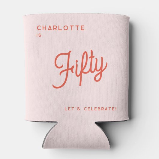 Moderner 50 Fünfzig Geburtstag Dosenkühler (Rückseite)