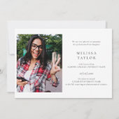 Moderner 5-Foto Collage Abschluss Ankündigung (Rückseite)