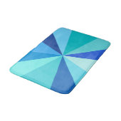 Moderner 60er der Pop-Kunst Funky geometrische Badematte (Schrägansicht)