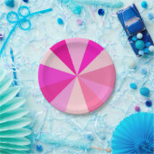 Moderner 60er der Pop-Kunst Funky geometrische Pappteller (Party)