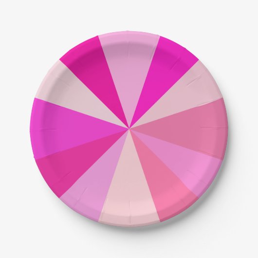 Moderner 60er der Pop-Kunst Funky geometrische Pappteller (Vorderseite)