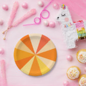 Moderner 60er der Pop-Kunst Funky geometrische Pappteller (Party)